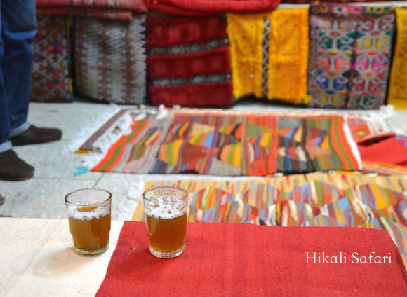 モロッコ、絨毯のショッピング