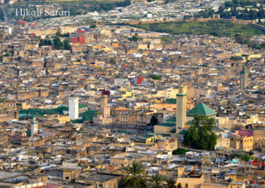 モロッコ、フェズ旧市街のパノラマ
